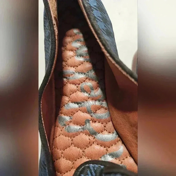 Sam Edelman Navy and Black Houndstooth Loafers - Picture 9 of 10